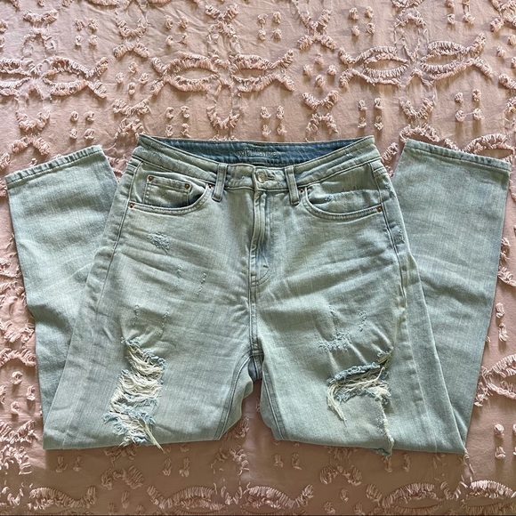 wild fable Denim - Wild Fable Ripped High Rise Mom Jeans